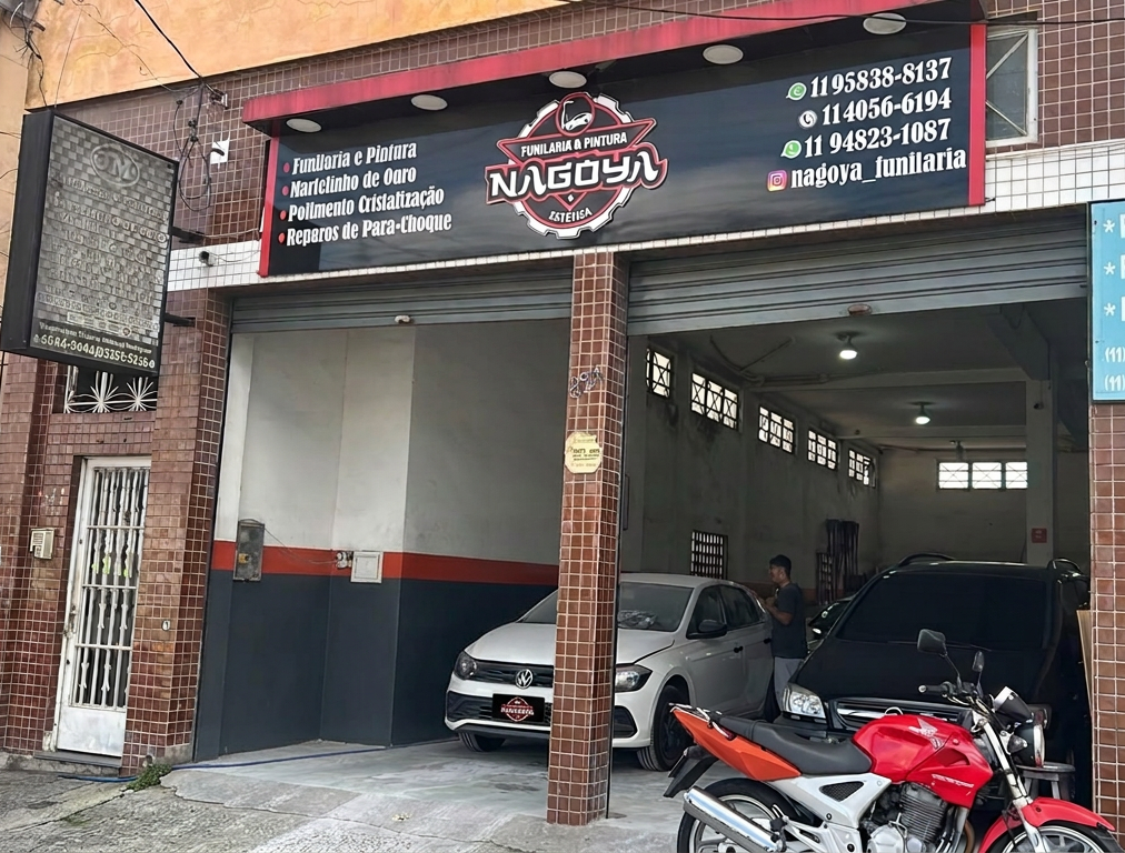 Fachada Nagoya Funilaria e Pintura